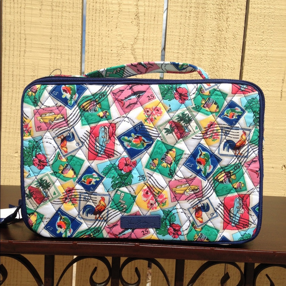 VB Cosmetic case in Cuban Stamps pattern